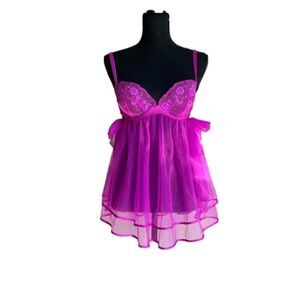 Victoria’s Secret Fuchsia Padded Babydoll